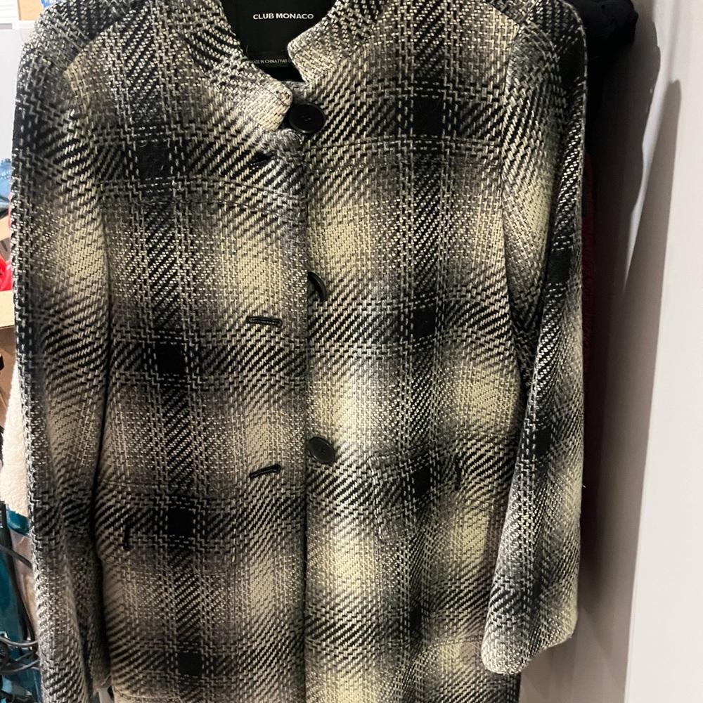 Club Monaco peacoat tweed jacked